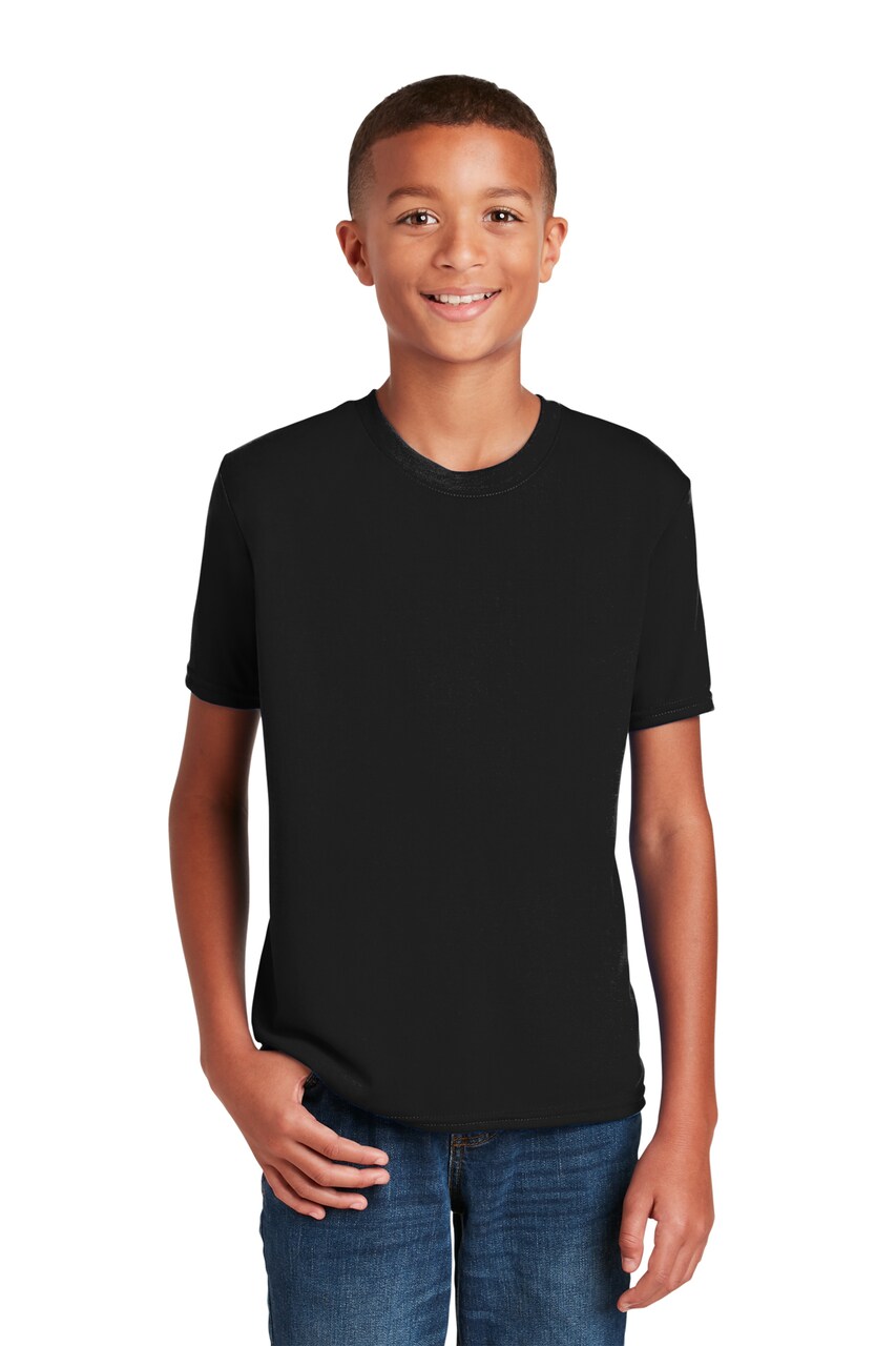 Gildan Youth Performance Crewneck Short Sleeve T-Shirt for School & Outdoor Play Moisture Wicking Kids Tee